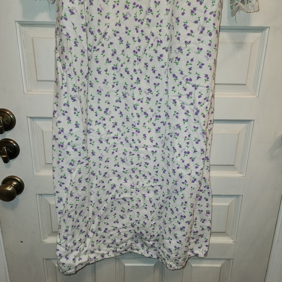 Vintage LANZ Of SALZBURG nightgown Cotton, Warm, Cozy Flannel, Soft Lace LARGE - Picture 3 of 5